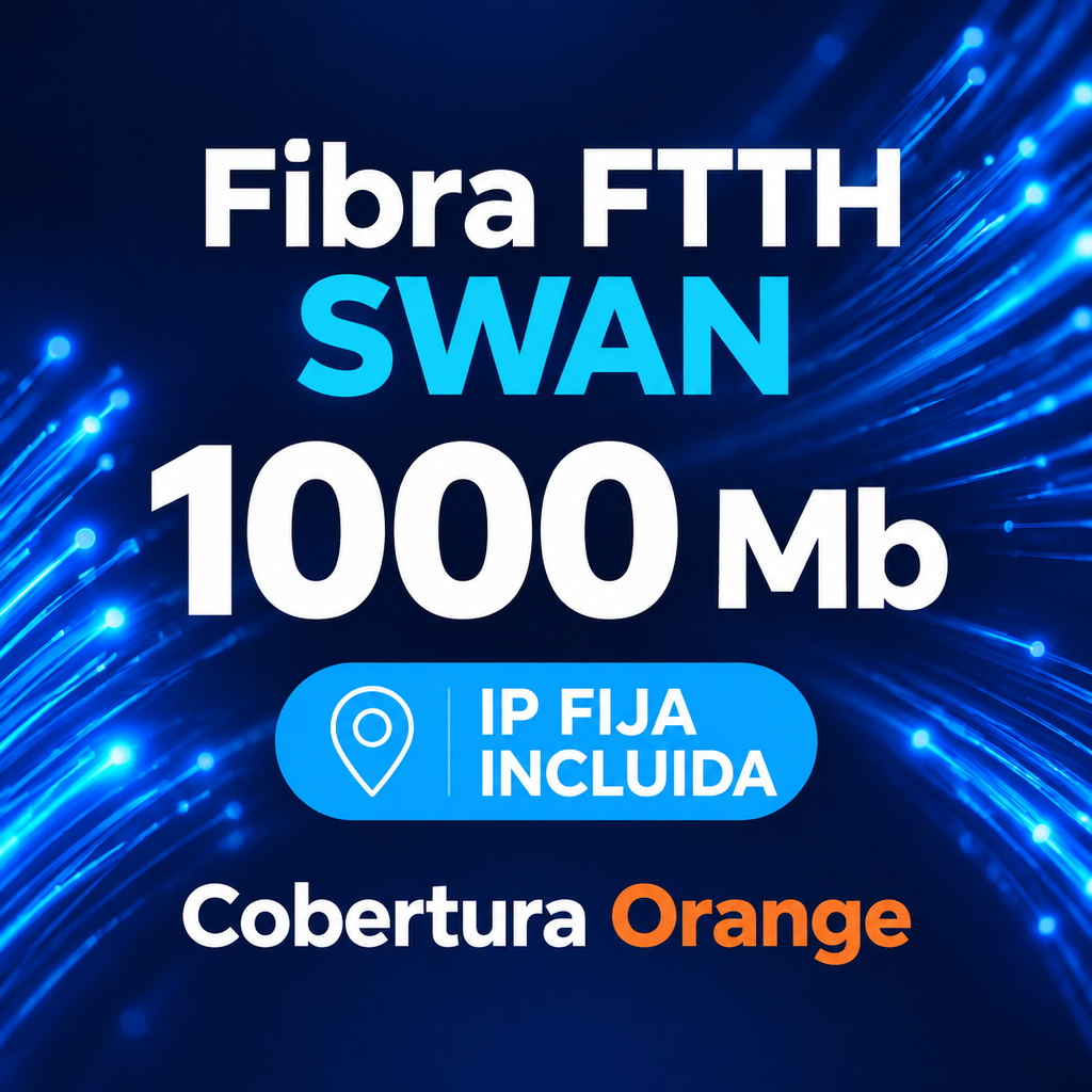 FIBRA FTTH  1000/1000 Mb GO BUSSINES ZGT-SWN ORG + IP FIJA