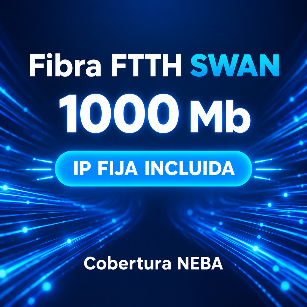 FIBRA FTTH  1000/1000 Mb GO BUSSINES ZGT-SWN NEBA 24m + IP FIJA